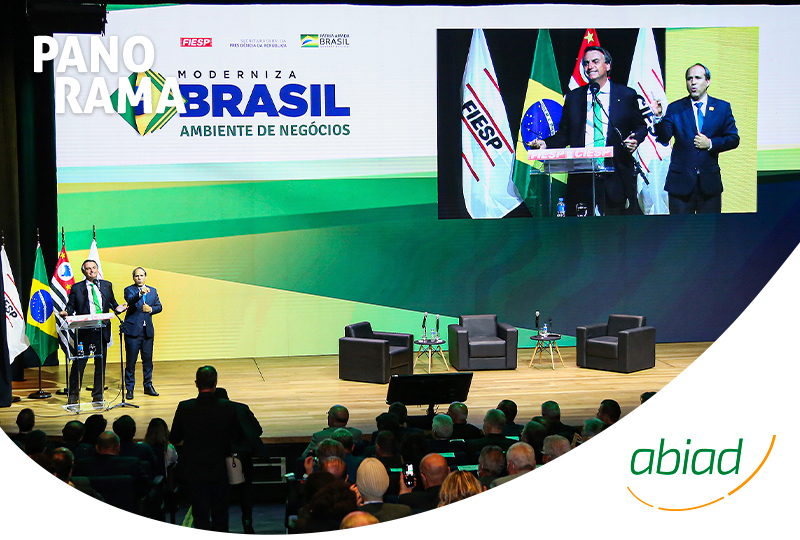 Moderniza Brasil – Ambiente de Negócios levou Bolsonaro e ministros em evento para indústria - Abiad 