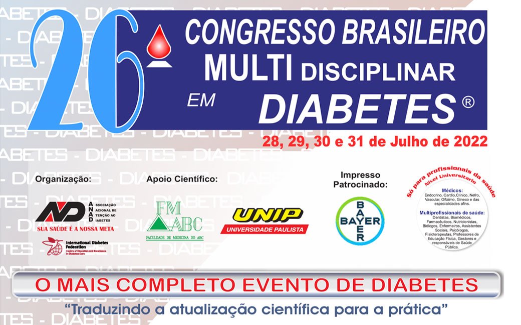 26º CONGRESSO BRASILEIRO MULTIDISCIPLINAR EM DIABETES