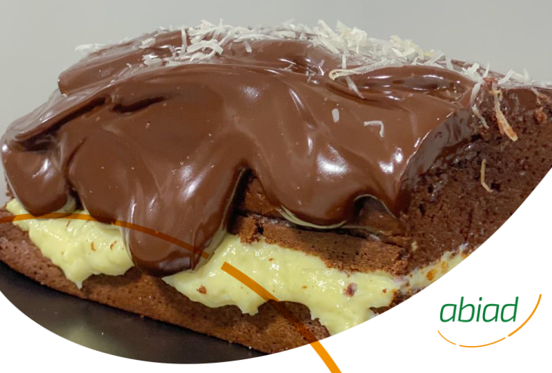 Bolo de chocolate com café e sucralose