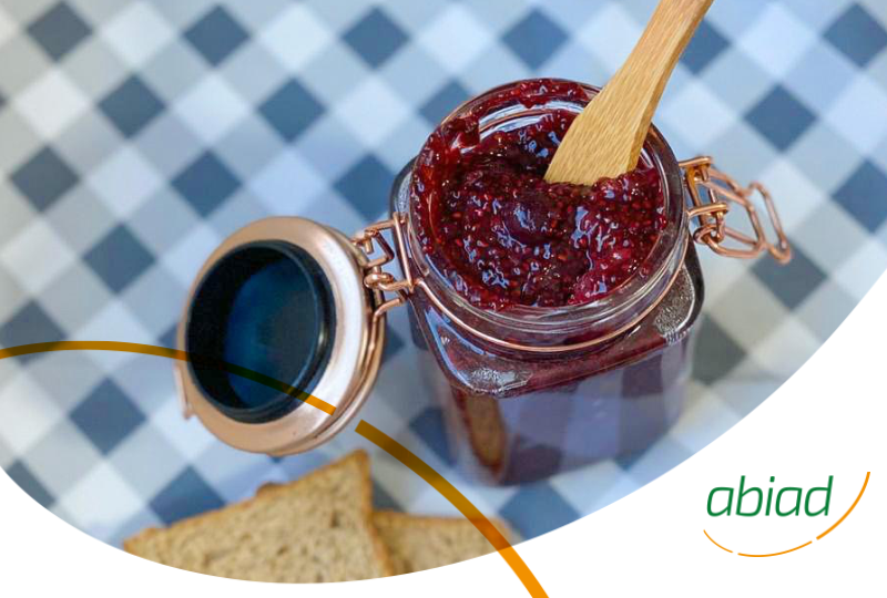 Geleia de frutas vermelhas com stevia